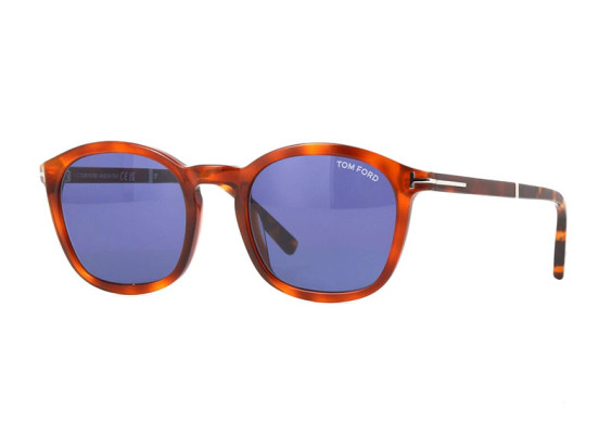 Tom Ford FT1020 53V Blonde Havana/Blue