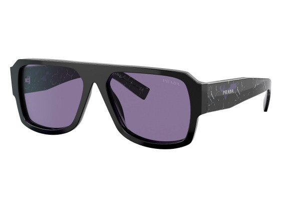 Prada PR22YS 1AB05Q Black/Violet Mirror Internal Silver