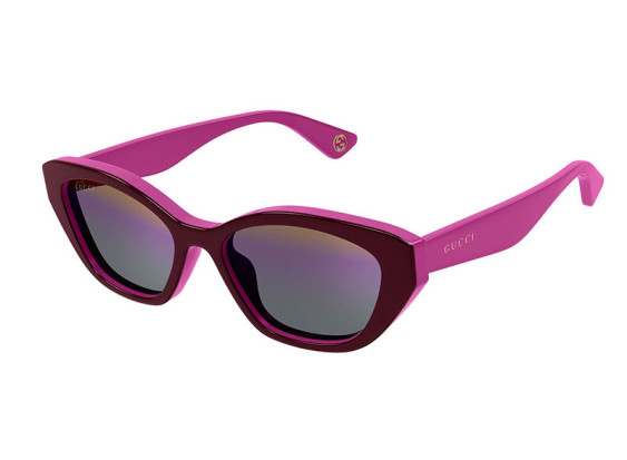 Gucci GG1638S 003 Burgundy/Fuchsia/Pink Gradient with Mirror Fucshia