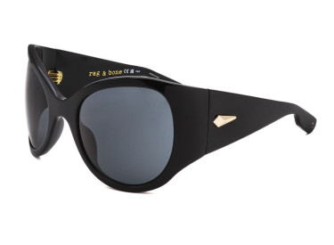 Rag & Bone RNB6004/S 0807 IR Shiny Black/Smoke