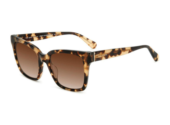 Kate Spade HARLOW/G/S 0SX7 LA Light Havana/Brown Gradient Polarized