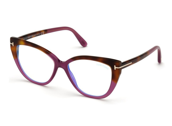 Tom Ford FT5673-B 081 Milky Purple/Blonde Havana to Milky Purple 54mm