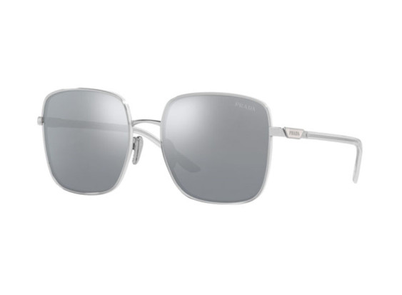 Prada PR55YS 1BC02R Silver / Blue Mirror Silver