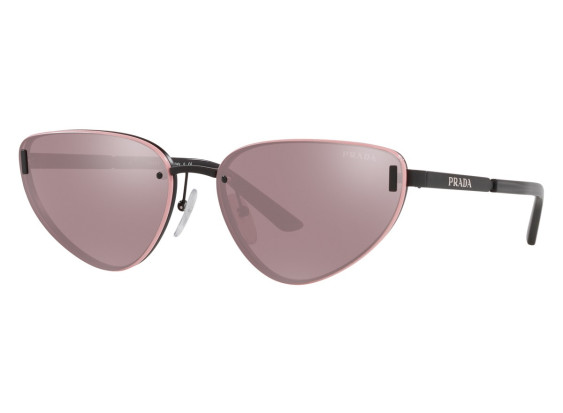 Prada PR57WS 1BO03L Matte Black/Light Violet Flash Silver