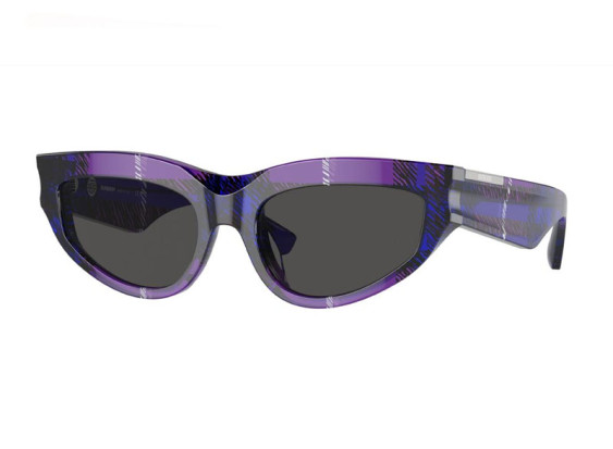 Burberry BE4425U 411387 Check Violet/Dark Grey