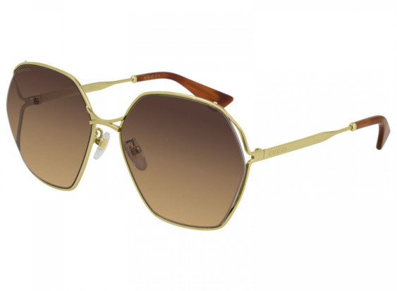 Gucci GG0818SA 002 Gold/Brown