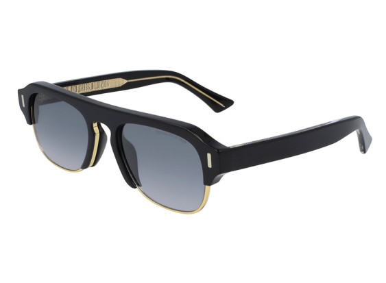 Cutler and Gross CG1353S 001 Black on Crystal/Grey Gradient