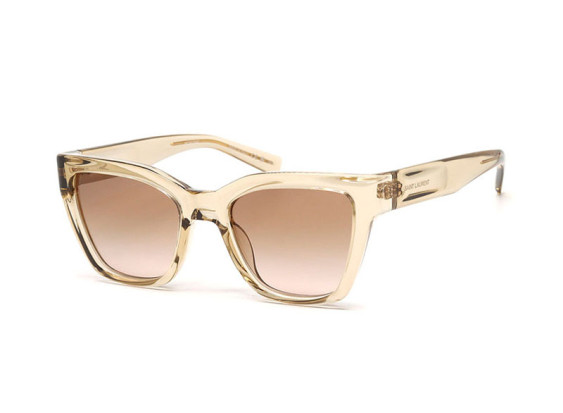 Saint Laurent SL641 005 Transparent Light Yellow/Brown Gradient