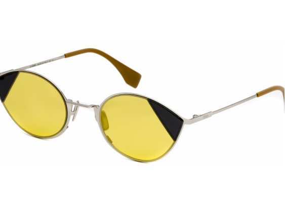 Fendi FF0342/S 0B1Z00 Silver Gold/Clear Mirror