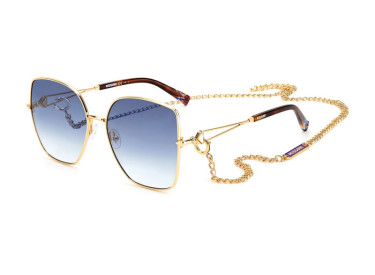 Missoni MIS 0052/S 0000 08 Rose Gold with Gold Chain/Blue Gradient