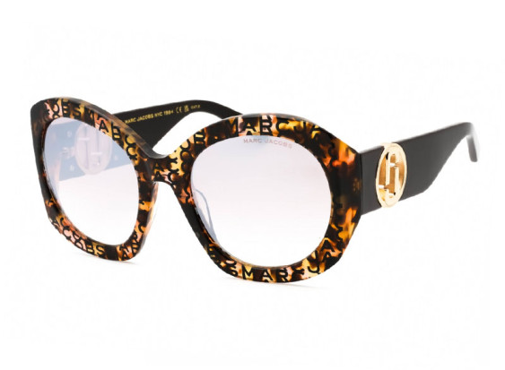 Marc Jacobs MARC 722/S 0H7P NQ Pattern Havana/Brown Silver Mirror