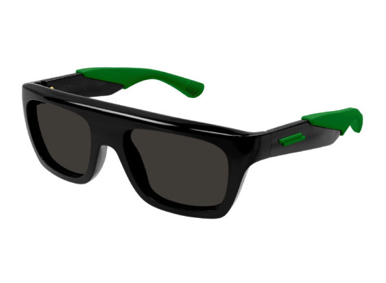 Bottega Veneta BV1232S 001 Black/Green/Grey