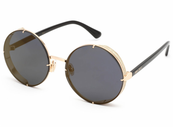 Jimmy Choo LILO/S 0LKS K1 Gold Blue / Brown Gold Mirror