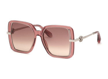 Roberto Cavalli SRC007 0D48 Transparent Pink/Brown Gradient