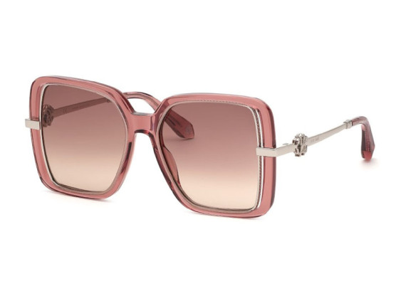 Roberto Cavalli SRC007 0D48 Transparent Pink/Brown Gradient