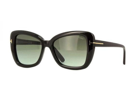 Tom Ford FT1008 01B Shiny Black/Smoke Gradient
