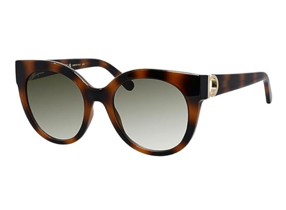 Salvatore Ferragamo SF1031S 214 Shiny Havana/Green Gradient