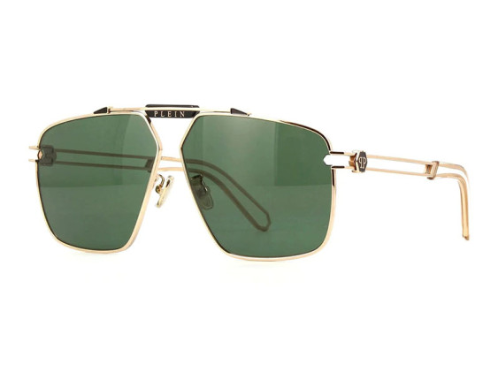 Philipp Plein SPP049M 0301 Shiny Gold/Green with Light Mirror