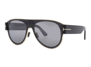 Tom Ford FT1074 01C Shiny Black/Smoke Mirror