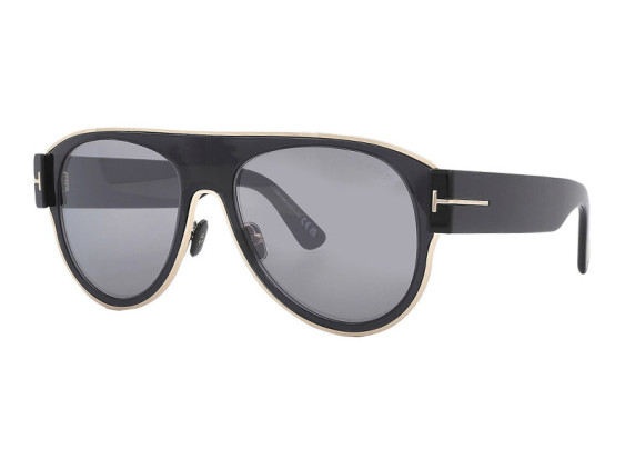 Tom Ford FT1074 01C Shiny Black/Smoke Mirror