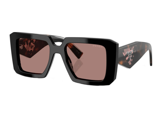 Prada PR23YS 27B60B Black/Dark Havana/Light Brown