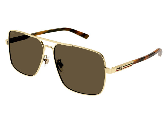 Gucci GG1289S 002 Gold/Havana/Brown