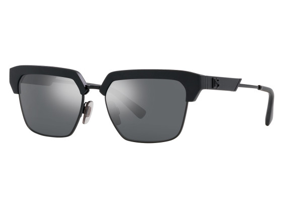 Dolce & Gabbana DG6185 25256G Matte Black/Light Grey Mirror Black