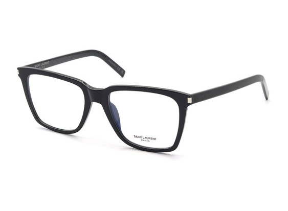 Saint Laurent SL717 SLIM SUN 001 Black/Clear Blue Light Block