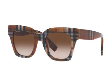 Burberry BE4364F 396713 Check Brown/Brown Gradient