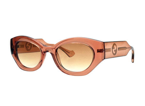 Gucci GG1553S 004 Transparent Amber Brown/Brown to Light Yellow Gradient