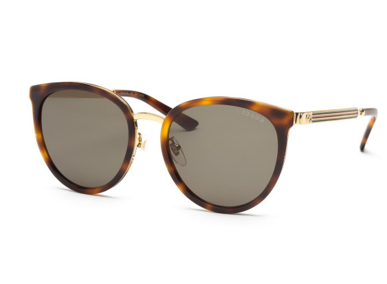 Gucci GG0077SK 004 Havana/Green