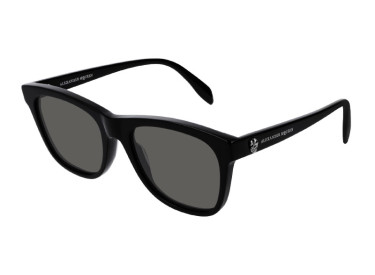 Alexander McQueen AM0158S 001 Shiny Black/Grey