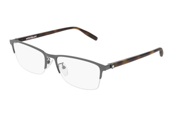 Montblanc MB0015O 002 Ruthenium/Havana 56mm