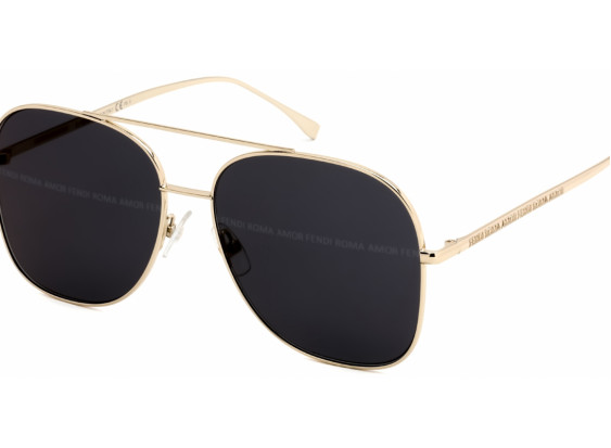 Fendi FF0378/G/S 02F7 7Y Antique Gold  / Grey Gold