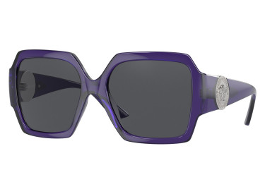 Versace VE4453 541987 Transparent Purple/Dark Grey