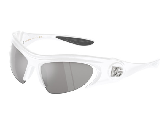 Dolce & Gabbana DG6192 33126G White/Light Grey Mirror Silver