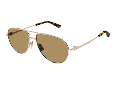 Bottega Veneta BV1302S 002 Gold/Brown