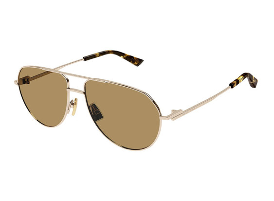 Bottega Veneta BV1302S 002 Gold/Brown