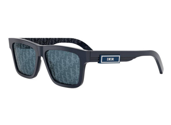 Dior DIORB23 S4I 30B8 Blue/Blue with Dior Logo Pattern Mirror