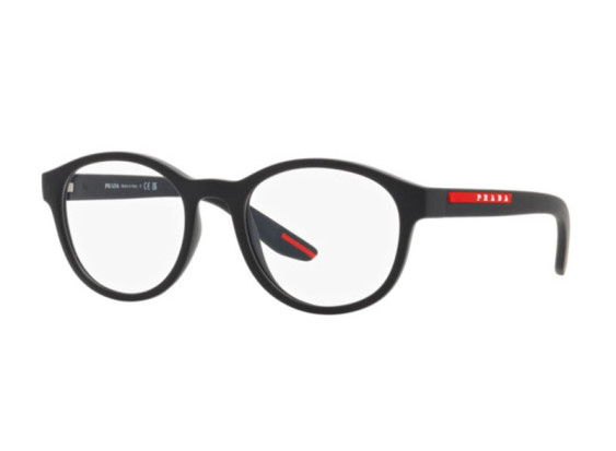 Prada Sport PS07PV DG01O1 Black Rubber 53mm