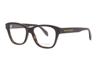 Alexander McQueen AM0306O 002 Havana 52mm