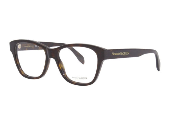 Alexander McQueen AM0306O 002 Havana 52mm