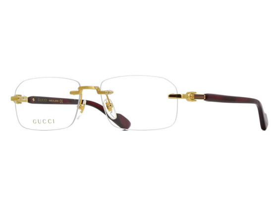 Gucci GG1221O 003 Gold/Burgundy 56mm