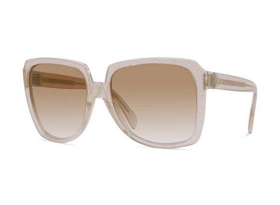 Celine CL40146I 73F Transparent Rose Glitter/Gradient Brown 61mm
