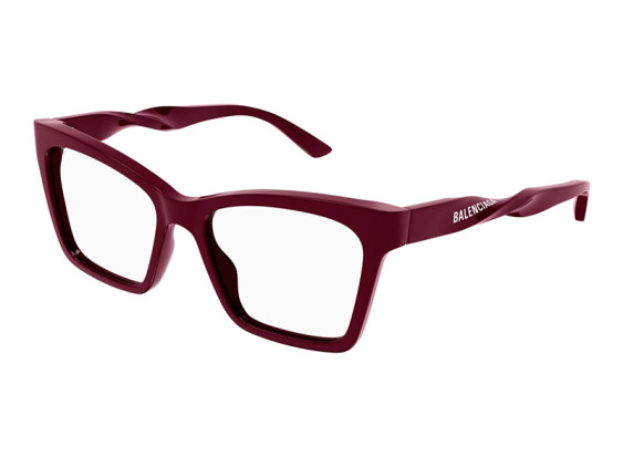 Balenciaga BB0210O 003 Burgundy 53mm