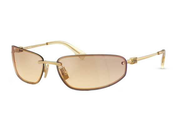 Miu Miu MUA50S 5AK7R1 Gold/Yellow Gradient Light Silver Mirror