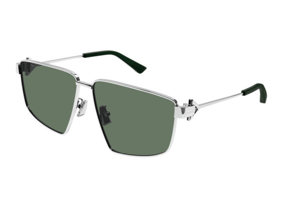 Bottega Veneta BV1223S 003 Silver/Green