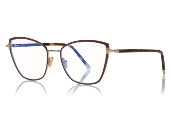 Tom Ford FT5740-B 048 Brown Enamel/Rose Gold/Blonde Havana 54mm