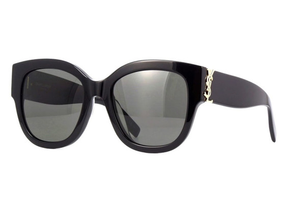Saint Laurent SLM95/F 001 Black/Dark Grey