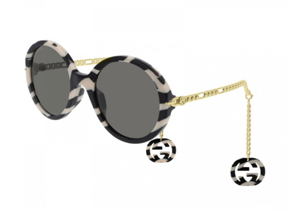 Gucci GG0726S 003 Shiny Zebra